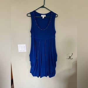 Joseph Ribkoff Size 8 Blue Bubble Dress